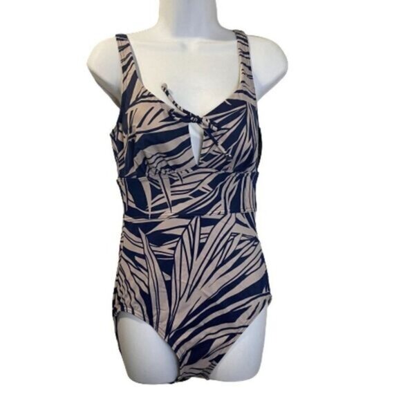 Dreamsuit Miracle Brands Women One Piece Swimsuit Tropical Keyhole Slimming - Picture 2 of 8